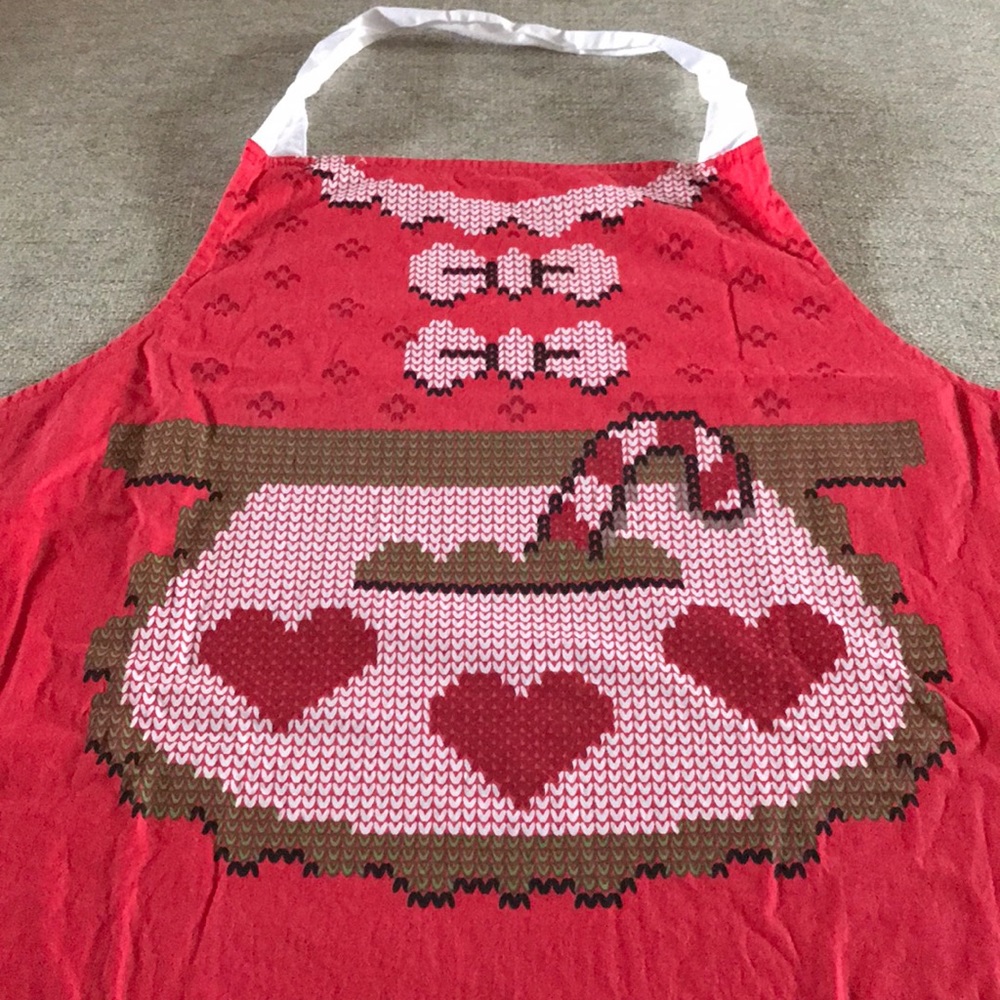 Pantry Candy Cane Print Apron